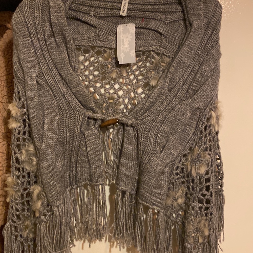 Gray Poncho - image 2